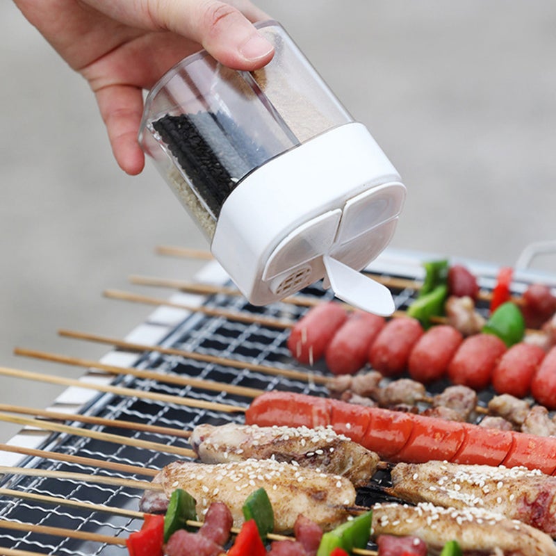 🍽️ علب توابل محمولة بتصميم مقاوم للغبار 4 في 1 - Image 1