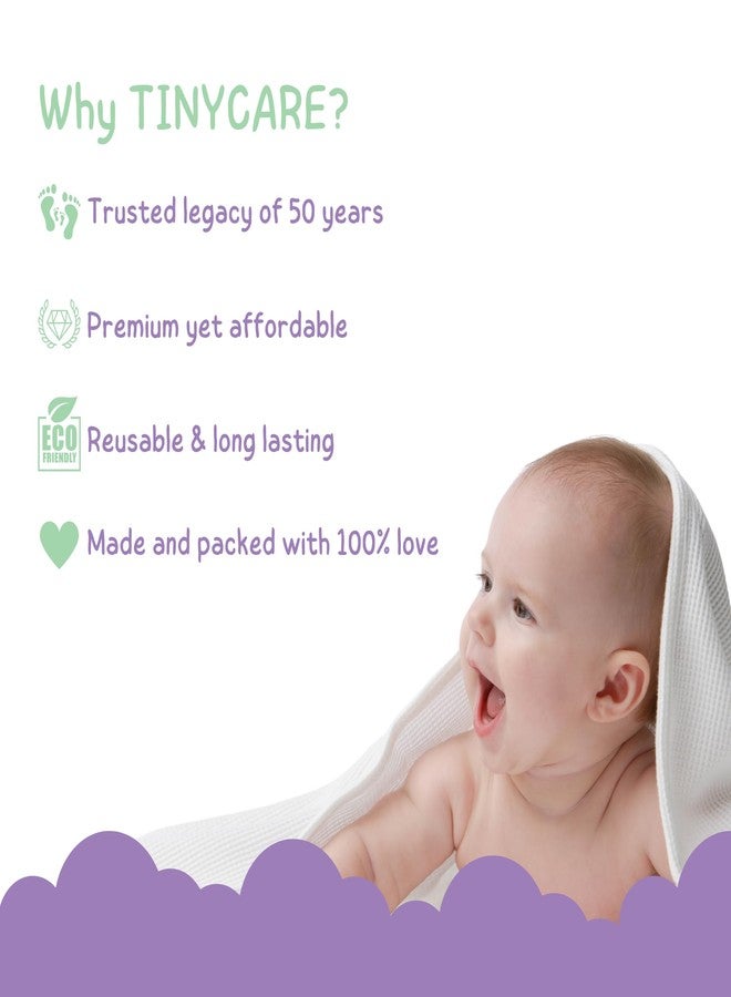 Tinycare Cotton Bath Towel for New Born, Extra Soft Terry Fabric Printed Towel for Kids/Toddler/Infants, Quick Absorbent, Reusable Napkins Bathing Towels (72 x 72 cm, Yellow)_Pack of 1 - Image 2