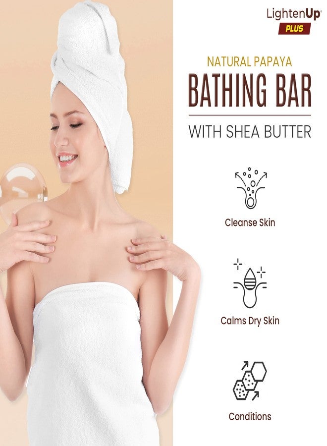 OMIC Lighten-Up Papaya Soap - 3.38 fl oz / 100 g- Natural Papaya Bar - Moisturizing Exfoliating Soap, Coconut Oil & 4% Shea Butter - Brightening for All Skin Types - Image 3