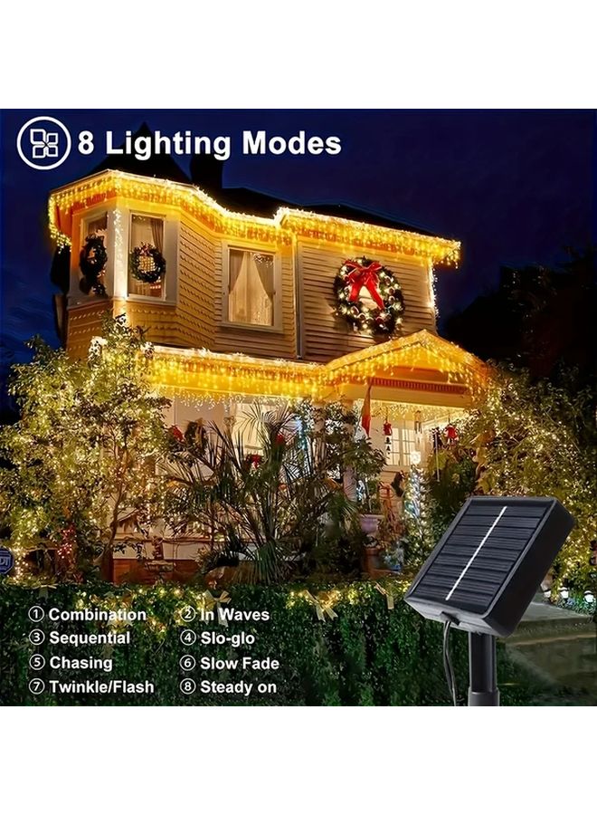 Solar String Lights 23FT 162LED Multicolor 8 Modes IP65 Waterproof Outdoor Indoor - Image 3