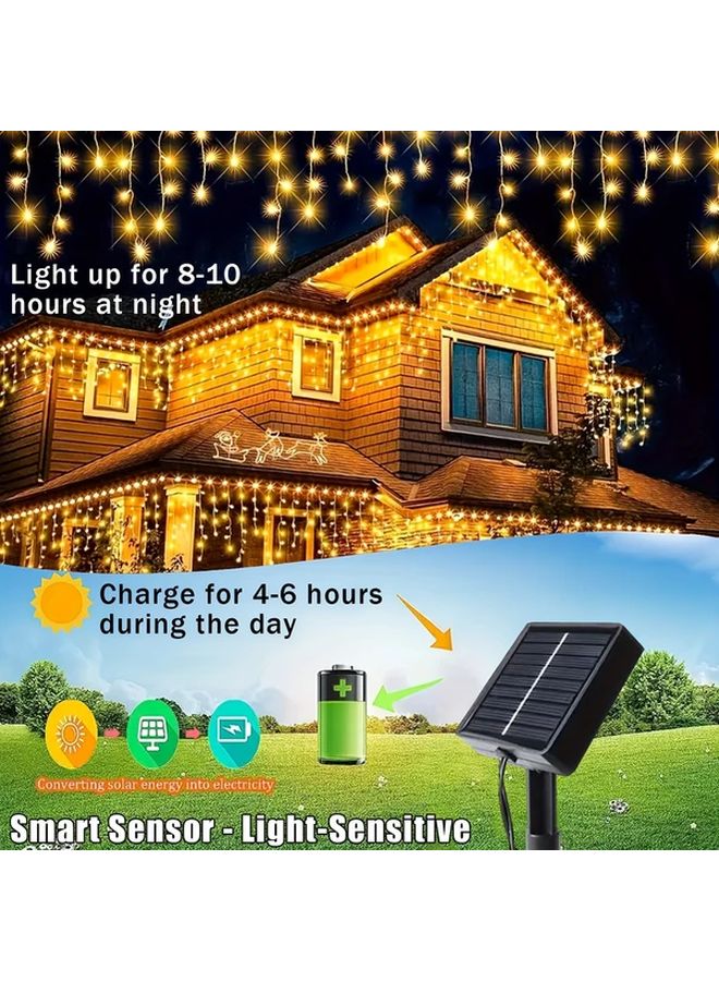 Solar String Lights 23FT 162LED Multicolor 8 Modes IP65 Waterproof Outdoor Indoor - Image 5