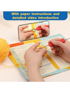 Generic Beginner Crochet Kit with Yarn and Detailed Tutorials for Adults and Kids, Perfect for Creating Beautiful Animal and Bouquet Designs  - Image 4