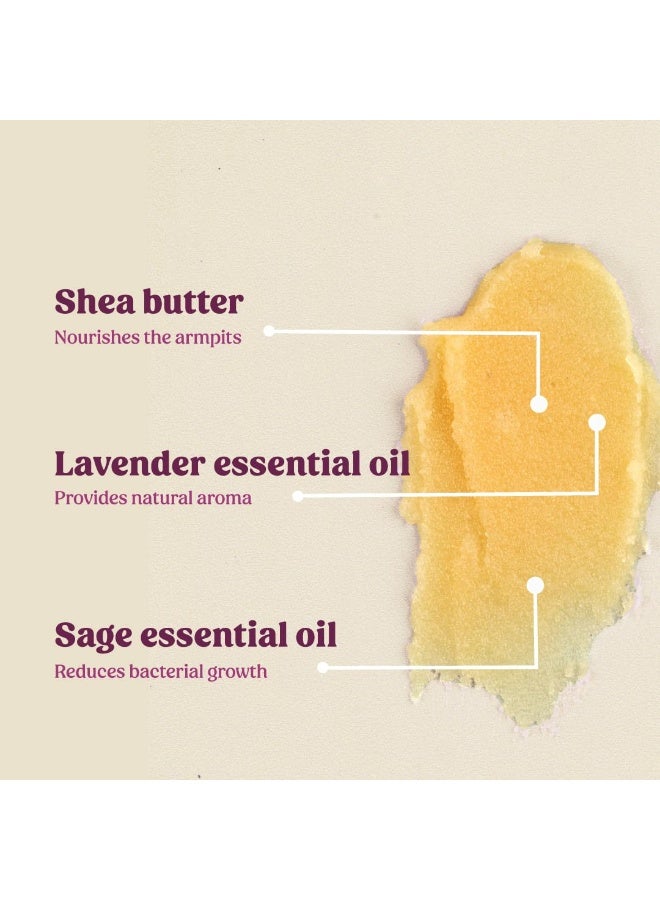 Vilvah Store Underarm Odor Deodorizer Cream | Deodorant to Soothe and Nourish the Armpits | Lavender And Sage Flavour Deo Shots | Suitable For Men & Women | 20Gm - Image 3