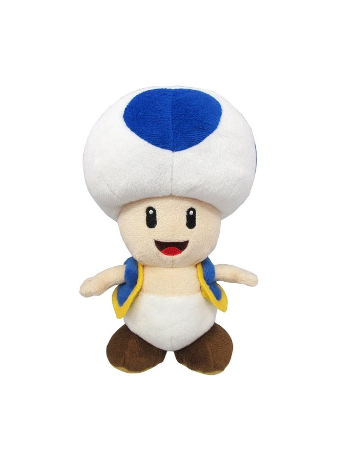 Super Mario Blue Toad Plush Toy (20 Cm) - Image 1