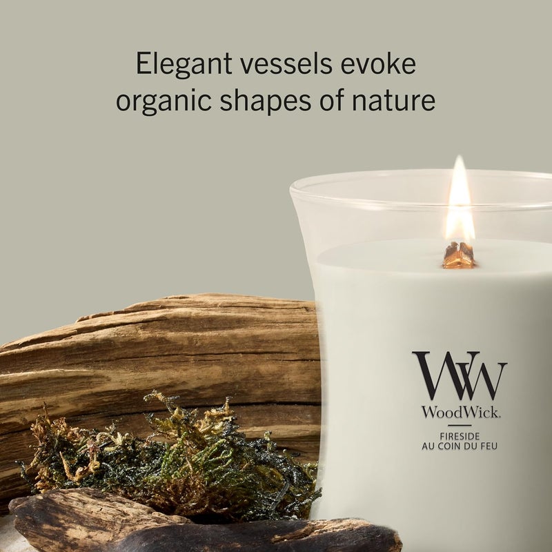 وودويك شموع WoodWick عطرية بفتيل متشقق، شموع على شكل ساعة رملية كبيرة للاستخدام بجانب الموقد، شموع ذات مدة احتراق طويلة: تصل إلى 130 ساعة، هدايا عيد ميلاد مثالية للنساء - Image 4