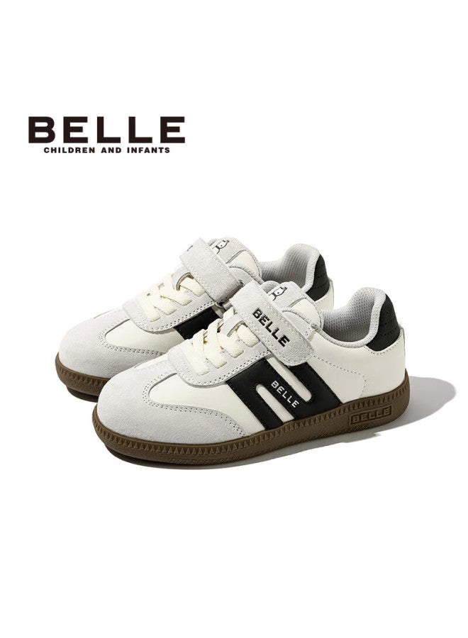 بيلي Belle Kids أحذية رياضية ربيع خريف أحذية جري أحذية تدريب أولاد بنين أسفل ناعم أحذية كاجوال أسود رمادي المقاس 35 - Image 1