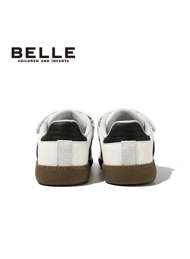 بيلي Belle Kids أحذية رياضية ربيع خريف أحذية جري أحذية تدريب أولاد بنين أسفل ناعم أحذية كاجوال أسود رمادي المقاس 35 - Image 4