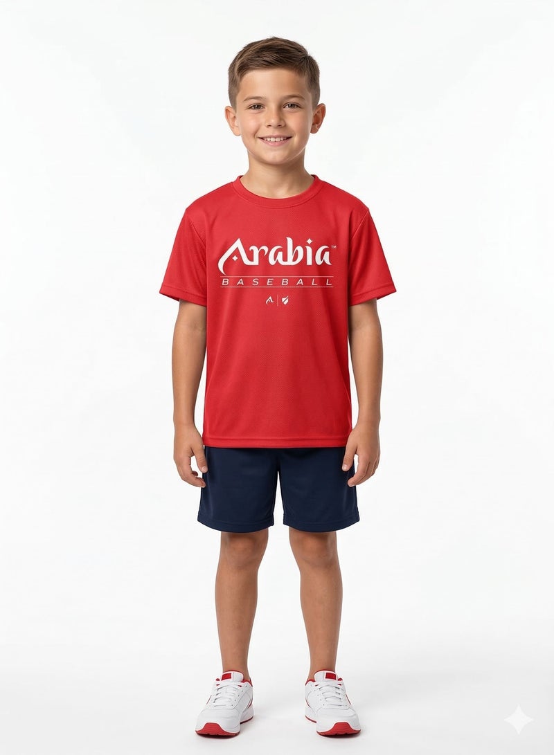Baseball United Arabia Wolves Kids' Dugout T-Shirt - Image 2