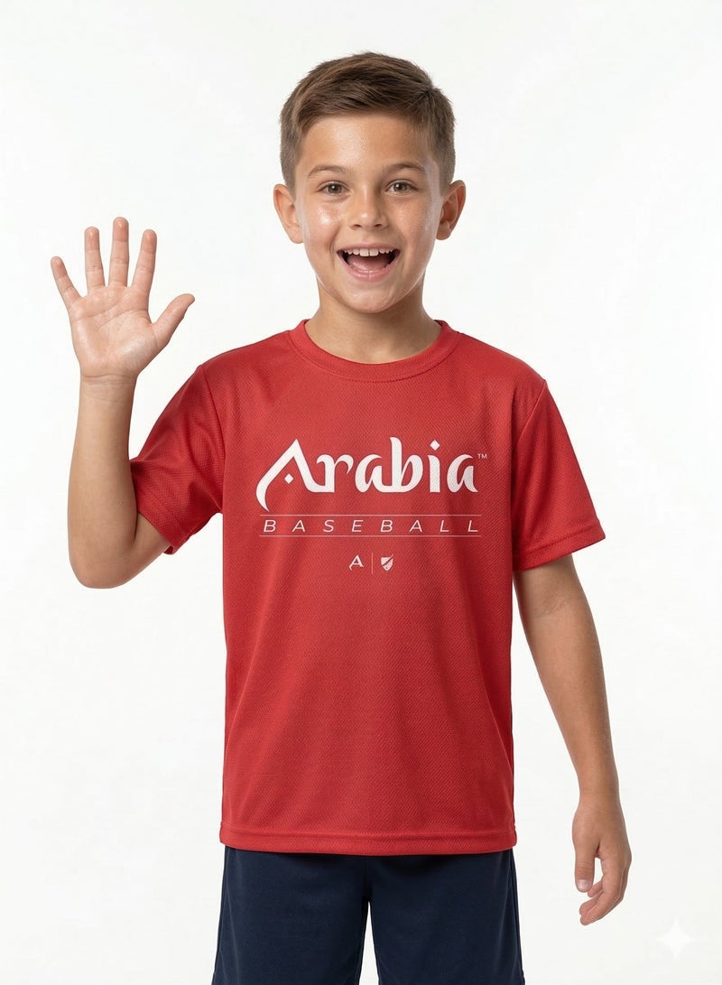 Baseball United Arabia Wolves Kids' Dugout T-Shirt - Image 1