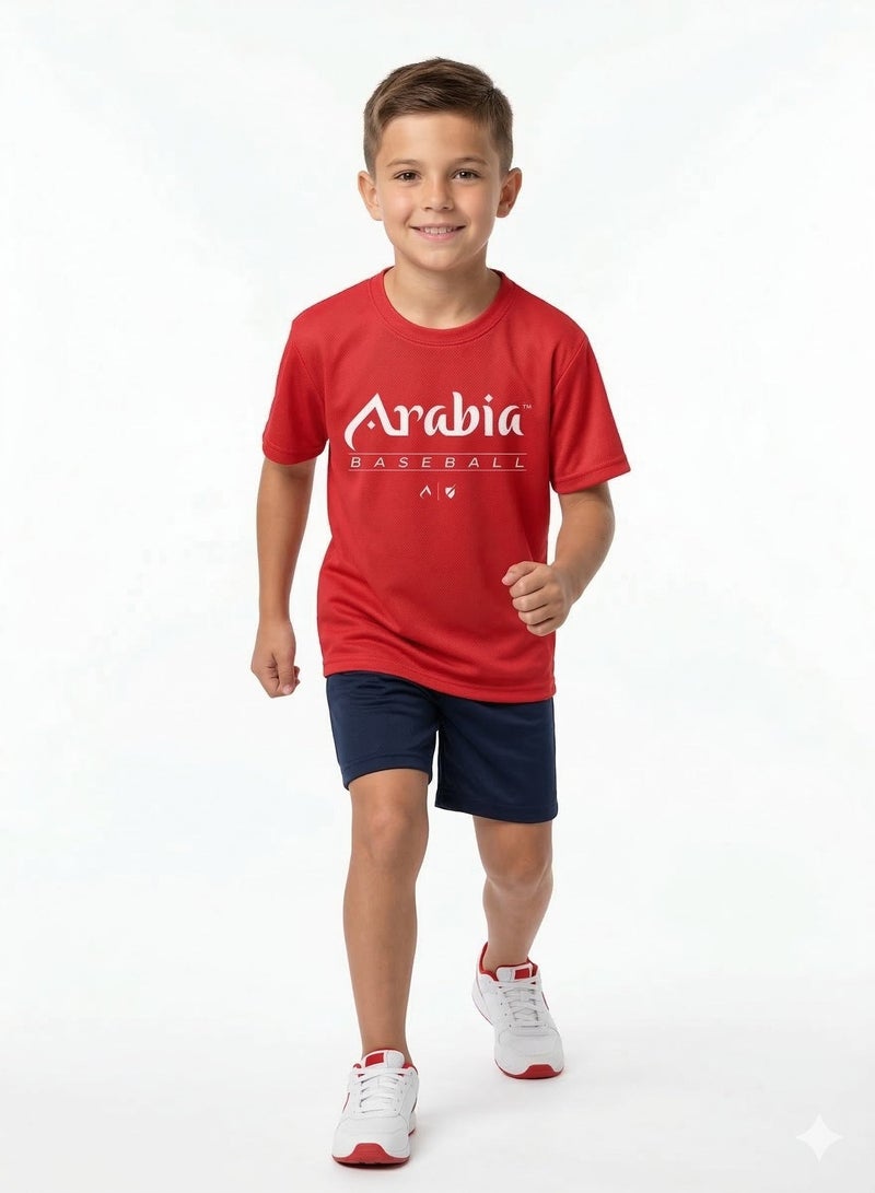Baseball United Arabia Wolves Kids' Dugout T-Shirt - Image 3