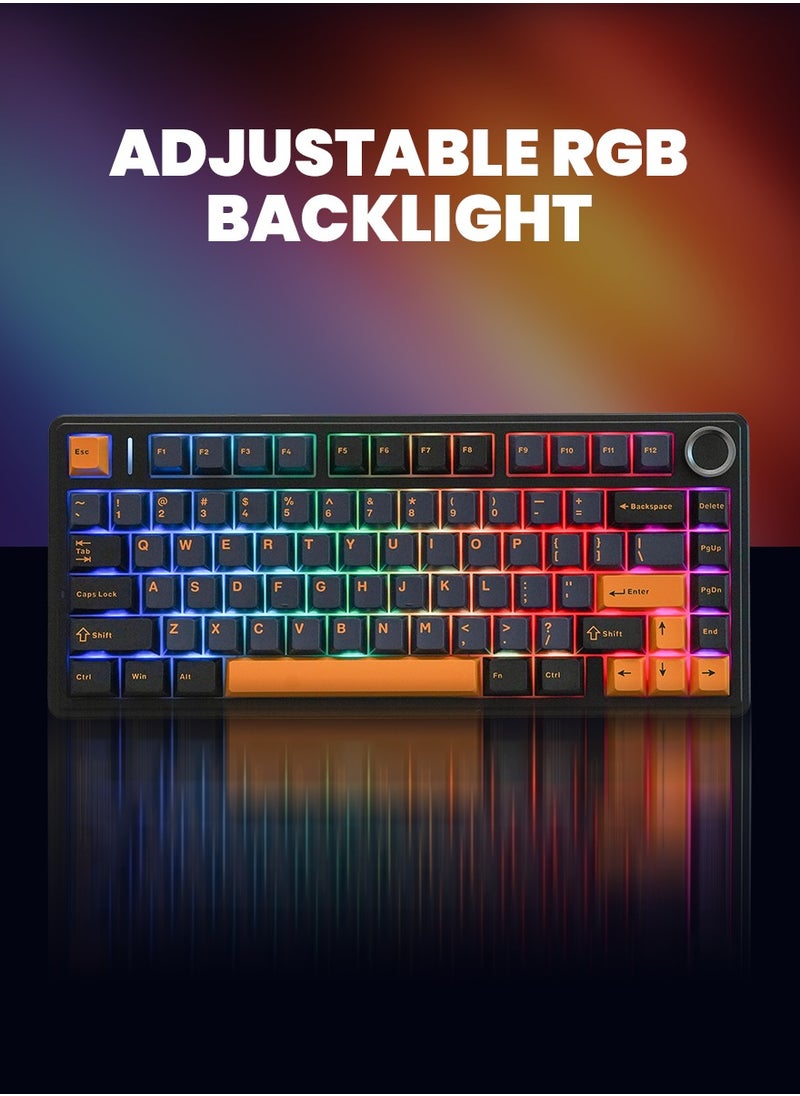 AULA - F75 Wireless Mechanical Keyboard Switches RGB Backlit Gaming Keyboard - Image 1