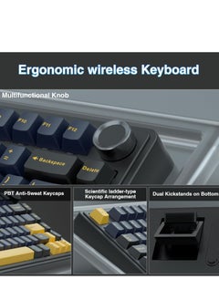 AULA F75 Wireless Mechanical Keyboard Switches RGB Backlit Gaming Keyboard  - Image 5
