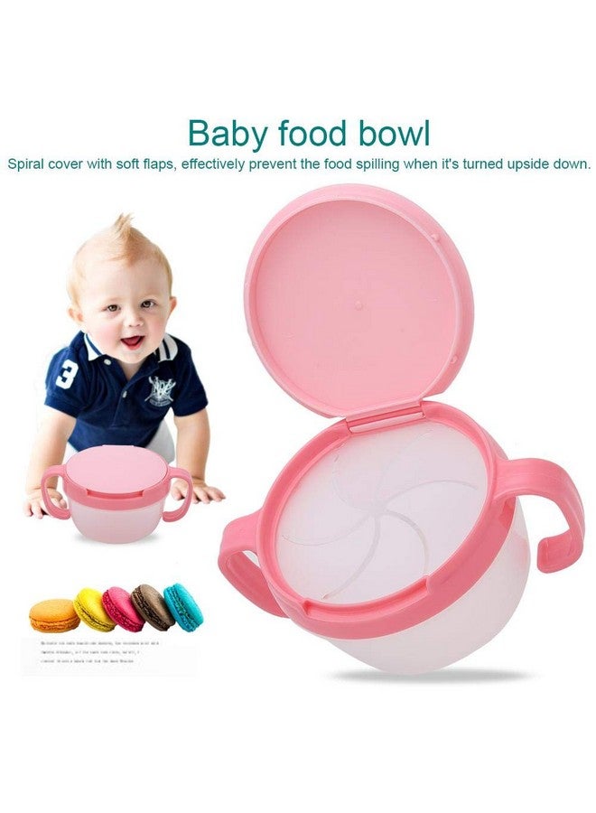 eecoo Snack Cup with Double Handle for Kids, Snack Catcher Lid Snack Container for Toddler and Baby,Portable Biscuits Candy Box (RED2) - Image 2