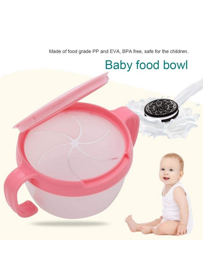 eecoo Snack Cup with Double Handle for Kids, Snack Catcher Lid Snack Container for Toddler and Baby,Portable Biscuits Candy Box (RED2) - Image 3
