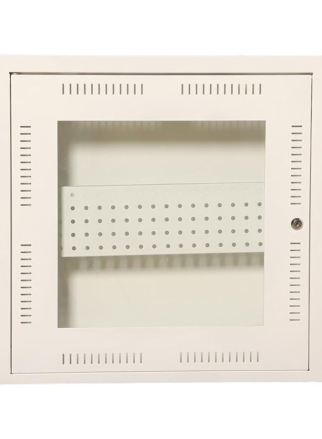 RIGID خزانة ONT مثبتة على الحائط من الفولاذ باللون الأبيض 61.5 × 15 × 61.5 سم  - Image 1