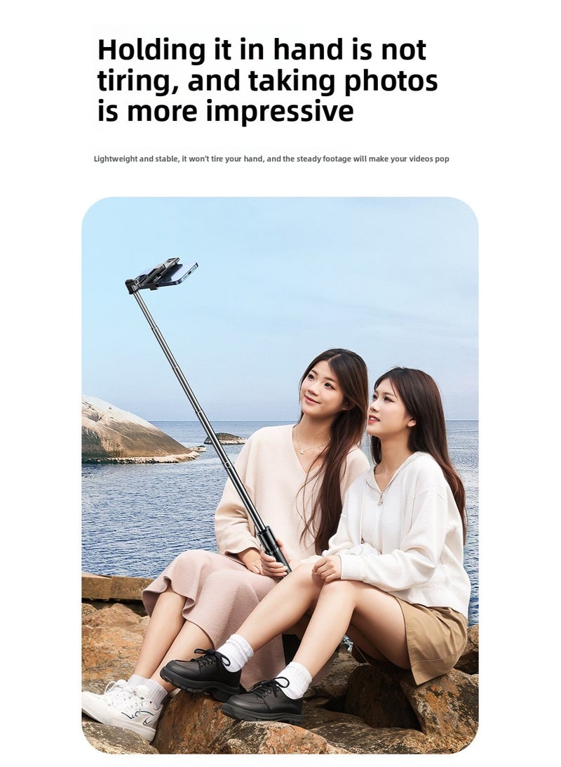 Retractable Mobile Phone Holder,High-Quality Selfie Stick Tripod for Easy Setup,Great for Outdoor Adventures, Live Streaming, and Daily Video Recording - Image 5