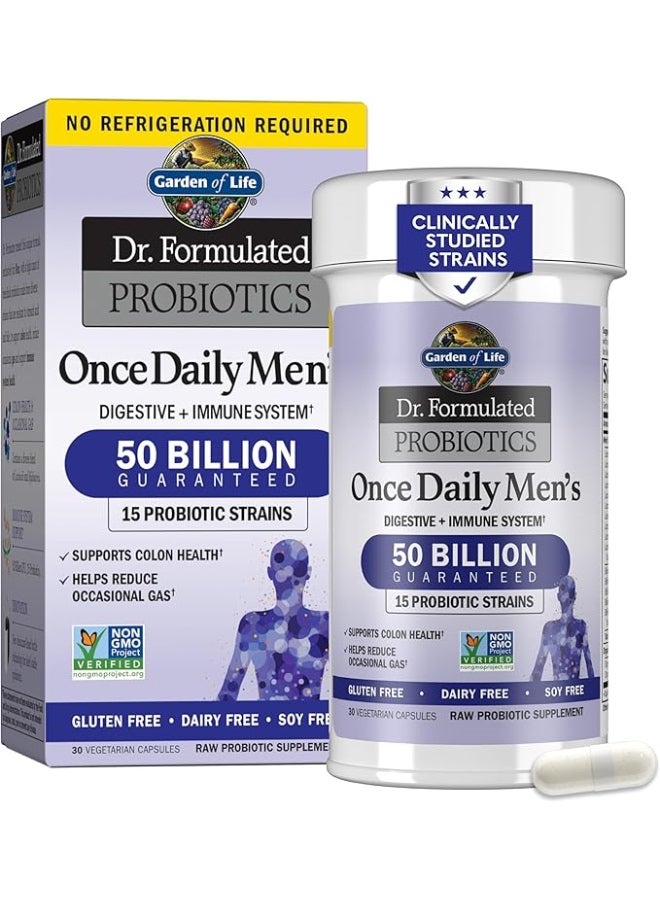 Garden of Life Probiotics for Men Dr Formulated 50 Billion - Image 1