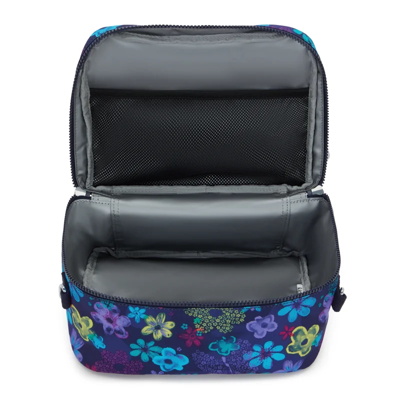 Kipling  Kipling  Miyo Dark Flwr Stamp Large LunchBag with Trolley Sleeve I2989-4FM  | Best Price UAE