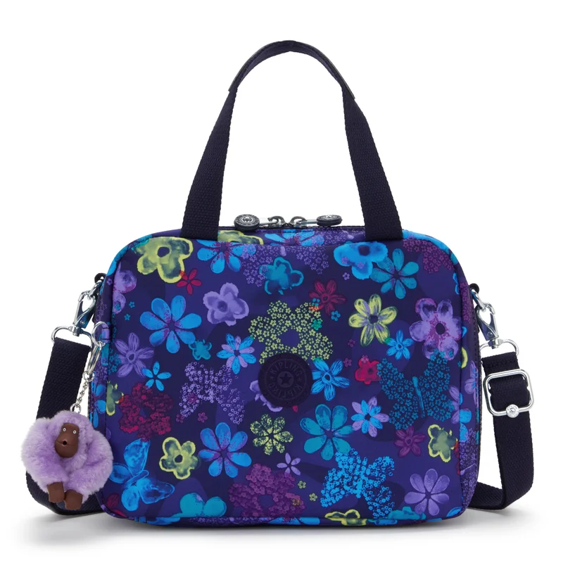 كيبلينغ Kipling  Miyo Dark Flwr Stamp Large LunchBag with Trolley Sleeve I2989-4FM
