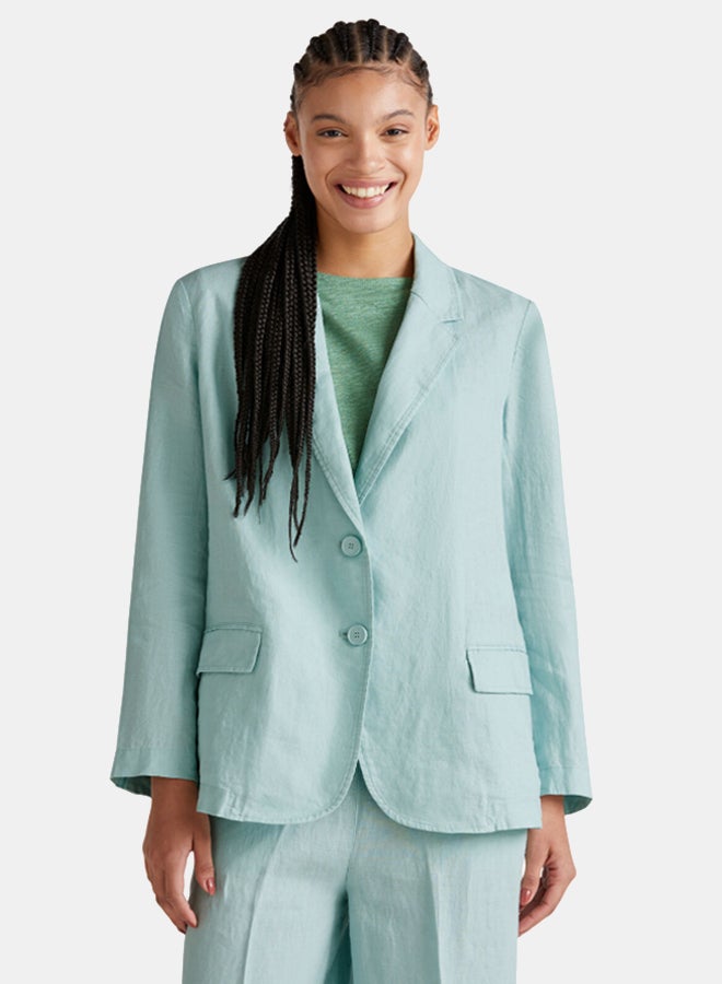 Benetton Blazer In Pure Linen - Image 1