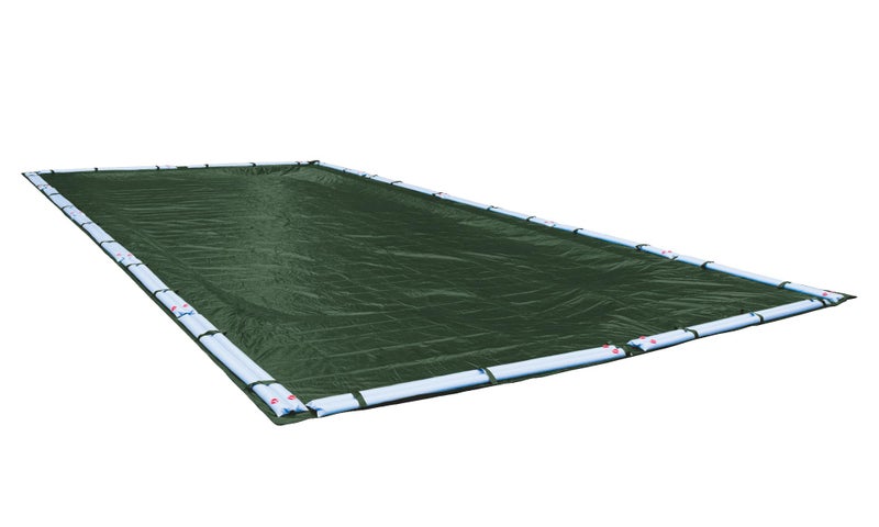 Robelle 20 x 40 ft Heavy Duty Green Winter Pool Cover for Inground Pools, 5 ft Overlap (25 x 45 ft Cover Size), Solid 8 x 8 Scrim, 2.36 oz/yd2, 10-Year Warranty, Style: 322040R - Image 1