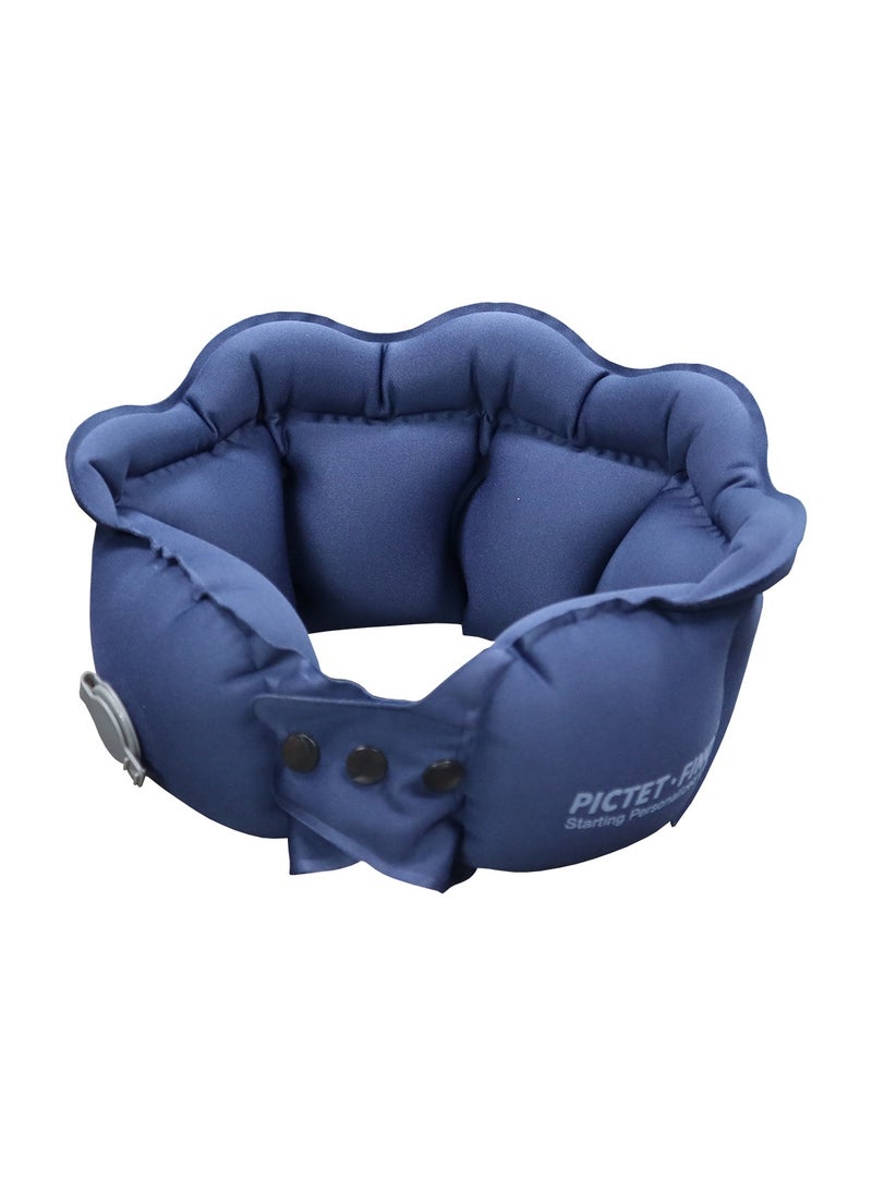 ICARLUS Inflatable Neck Pillow Travel-Friendly Portable Neck Pillow - Deep Blue  - Image 1