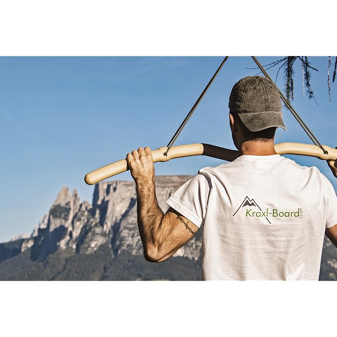 Kraxlboard Snake Pull-Up Bar Portable Wooden Pull Up Bar For On The Go - Image 3