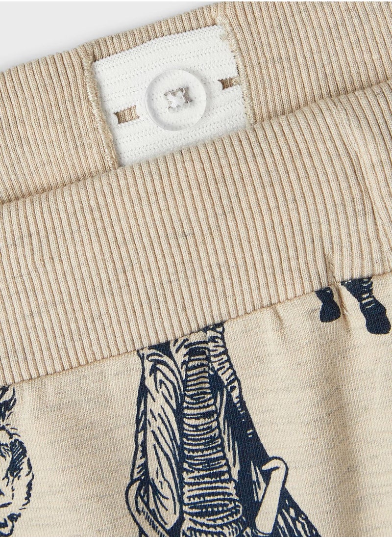 NAME IT - Kids Animals Print Sweatpants - Image 1