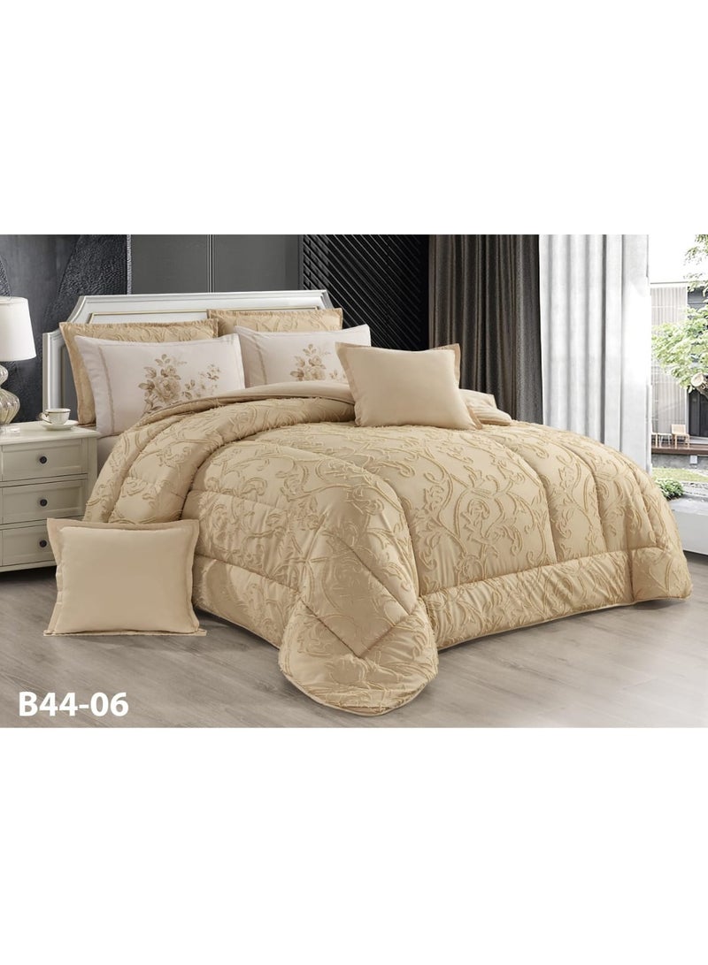 مون مفرش نفرين صيفي طقم لحاف مكون من 8 قطع مقاس كينج 230×250سم - Image 1