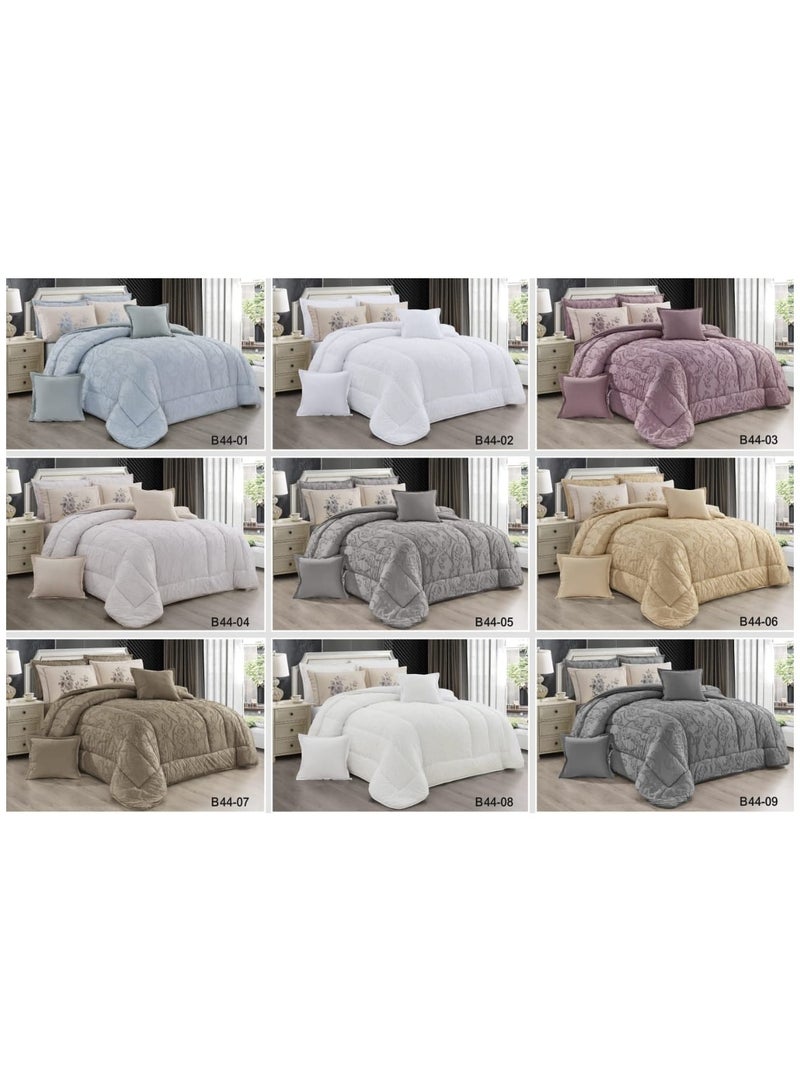 مون مفرش نفرين صيفي طقم لحاف مكون من 8 قطع مقاس كينج 230×250سم - Image 2