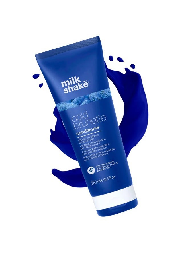 Milk Shake Cold Brunette Blue Conditioner for Brunettes with Special Blue Pigments for Light Brown or Dark Blonde Hair - 8.4 Fl Oz (250 ml) - Image 1
