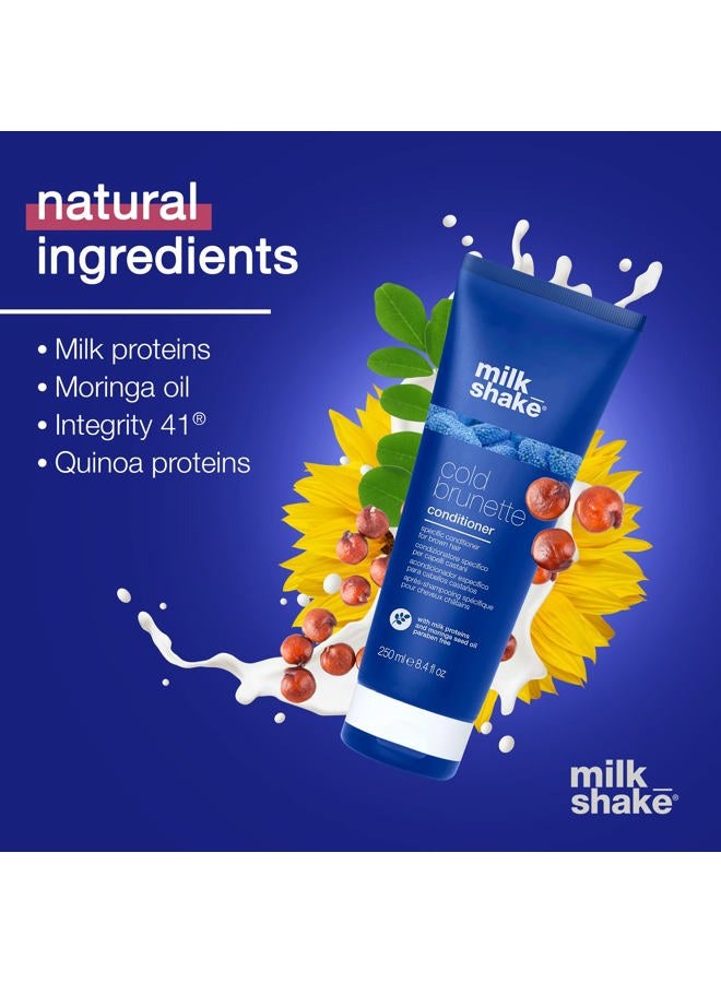 Milk Shake Cold Brunette Blue Conditioner for Brunettes with Special Blue Pigments for Light Brown or Dark Blonde Hair - 8.4 Fl Oz (250 ml) - Image 5
