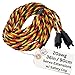 BackBay R/C BackBayRC 20awg Twisted Servo Extension Cable wSafety Clip 100 Strands for RC Vehicles Drones EBikes 8 Lengths 5 Wires per Pack 90CM 36in - Image 2