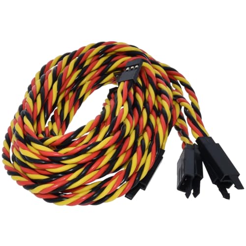 BackBay R/C BackBayRC 20awg Twisted Servo Extension Cable wSafety Clip 100 Strands for RC Vehicles Drones EBikes 8 Lengths 5 Wires per Pack 90CM 36in - Image 5
