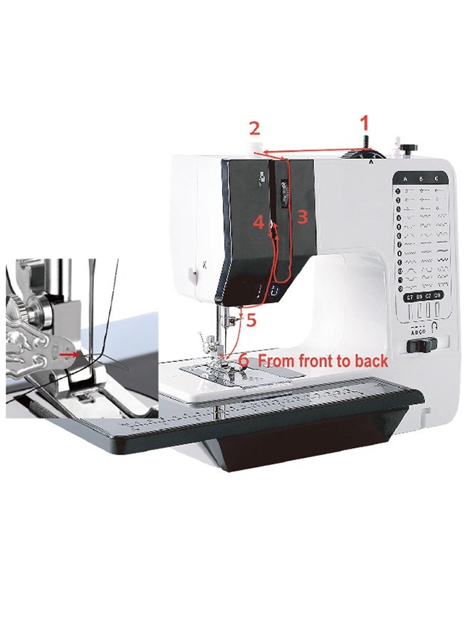 Joshberg Sewing Machine,Mini Sewing Machine，Stitching Machine,38 Stitches Adjustable Speed Two Thread with Foot Pedal & Extension Table  - Image 3