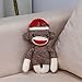 Plushland Adorable Sock Monkey The Original Traditional Hand Knitted Stuffed Animal Toy Giftfor Kids Babies Teens Girls and Boys Baby Doll Present Puppet 6 Inches Brown - Image 4