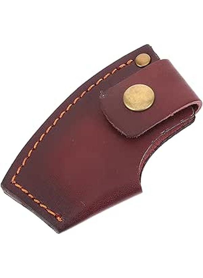Leather Axe Cover Protective Sheath for Outdoor Camping Hatchet Head - Image 1