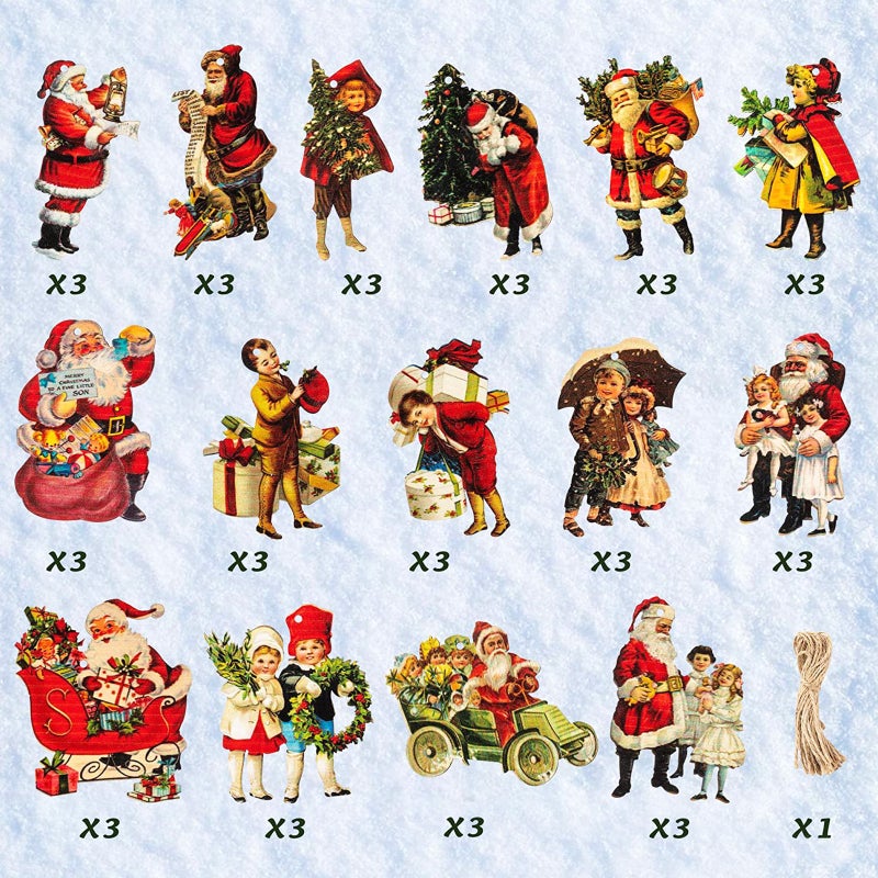Christmas Hanging Sign: Multicolor, Durable Fine Workmanship - Glittery Festive Design Christmas Tree Pendants for Indoor Outdoor Home Decoration & Holiday Gifting - Image 4