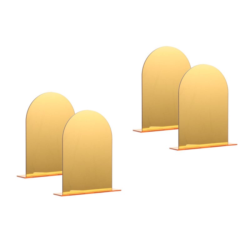 4 Pcs Transparent Book Holders Decorative Book Ends Book Organizers Study Accessory - Image 3