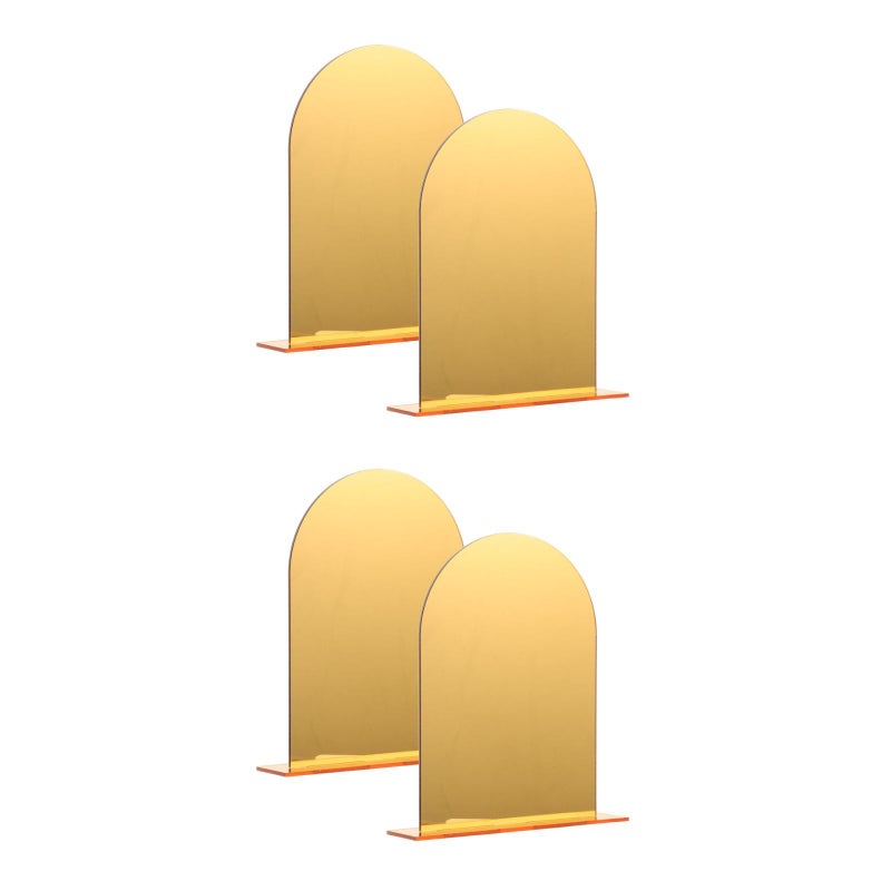 4 Pcs Transparent Book Holders Decorative Book Ends Book Organizers Study Accessory - Image 2
