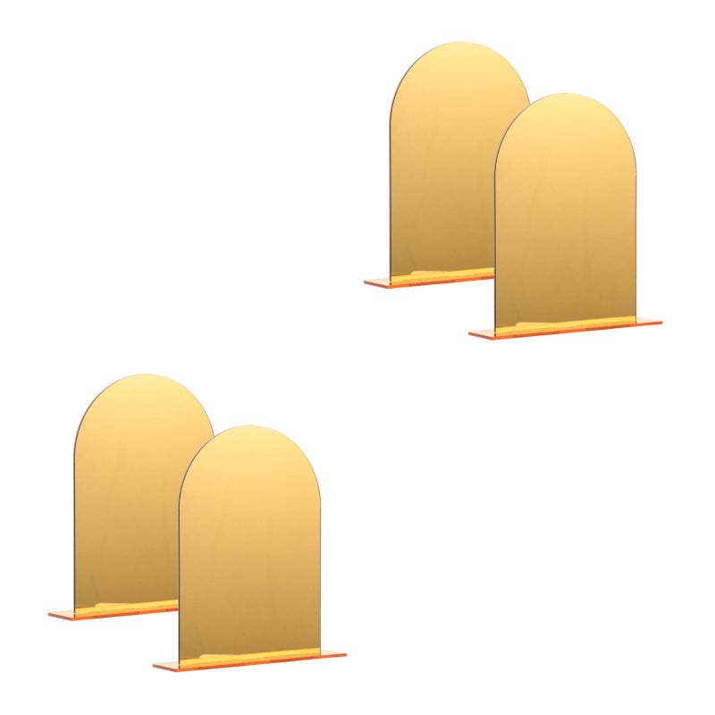 4 Pcs Transparent Book Holders Decorative Book Ends Book Organizers Study Accessory - Image 4
