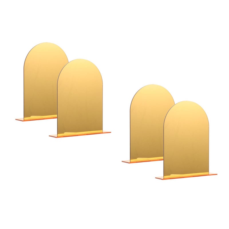 4 Pcs Transparent Book Holders Decorative Book Ends Book Organizers Study Accessory - Image 5