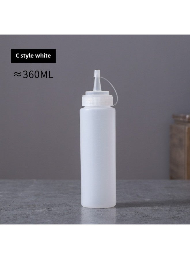Squeezable Bottle Salad Dressing Milk Cream Seasoning Tomato Sauce Plastic Squeezable Bottle Fruit Sauce Bottle For Home Baking-Specifications:13a/340ml  - Image 1