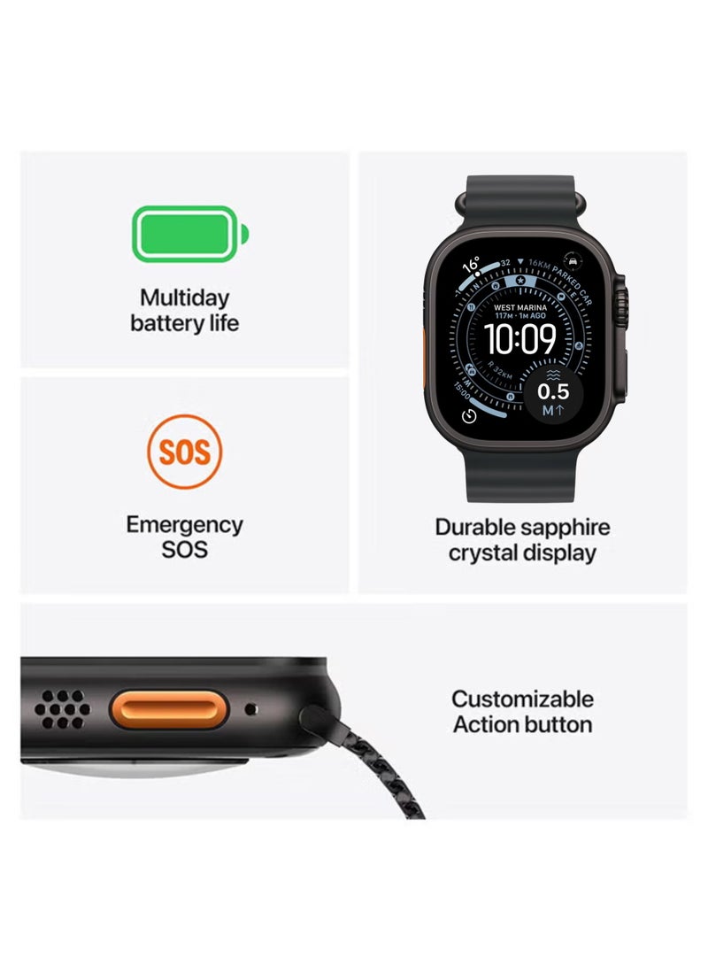 Starfire Smart Watch Ultra 2.01 Inch Hd Display Full Touch Screen Bluetooth Calling Wireless Charging Ip65 Waterproof Heart Rate Fitness Tracker For Men Women Black - Image 3