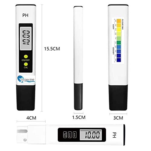 OCEAN STAR TECHNOLOGIES Lcd Display Ph Meter For Water Testing Digital Lcd Pocket Pen Type Purity Tester For Filter Pool Aquarium Measuring Instrument With Buffer Solution Pack Of 1 - Image 2