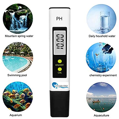 OCEAN STAR TECHNOLOGIES Lcd Display Ph Meter For Water Testing Digital Lcd Pocket Pen Type Purity Tester For Filter Pool Aquarium Measuring Instrument With Buffer Solution Pack Of 1 - Image 3