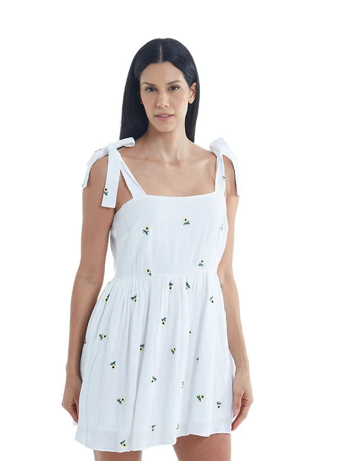 ASHARAE Women's Short Dress With Tie At Shoulder , Casual Fashion Wear, Special Occasion Outfit, Trendy & Chic Apparel