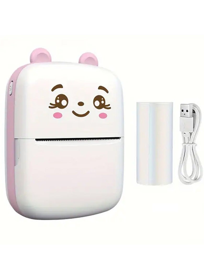 1pc Mini Photo Printer, Portable Thermal Printer For IOS Or Android, Inkless Printer Gift For Friends, Used In Home, Office, Study, Work List