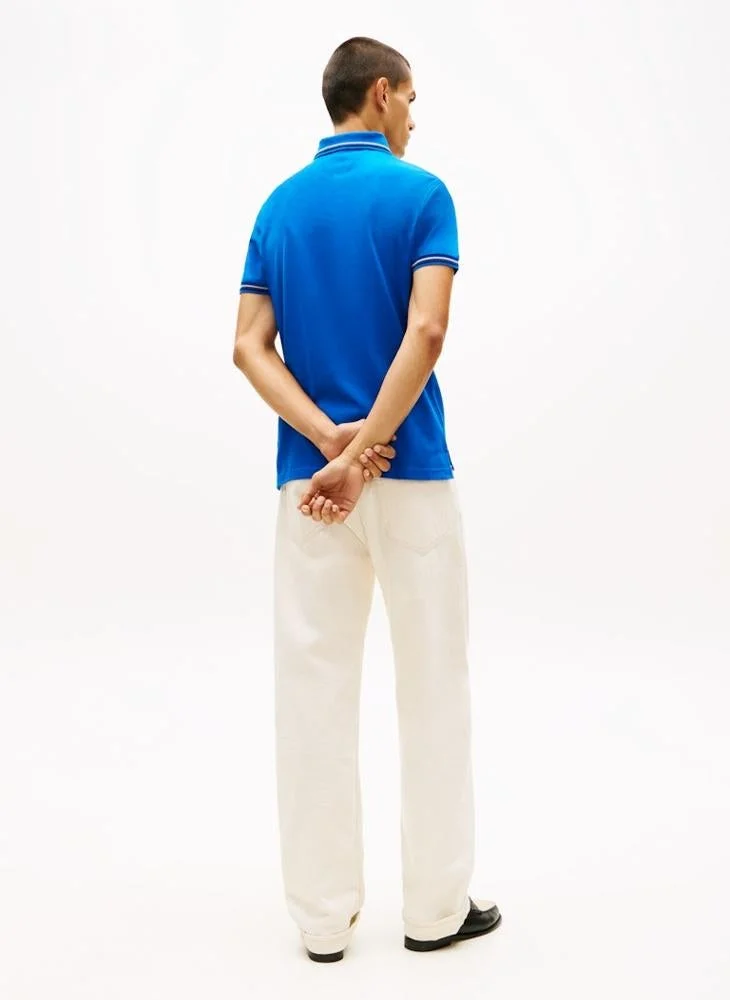 TOMMY HILFIGER Slim Fit Tipped Pique Polo Shirt