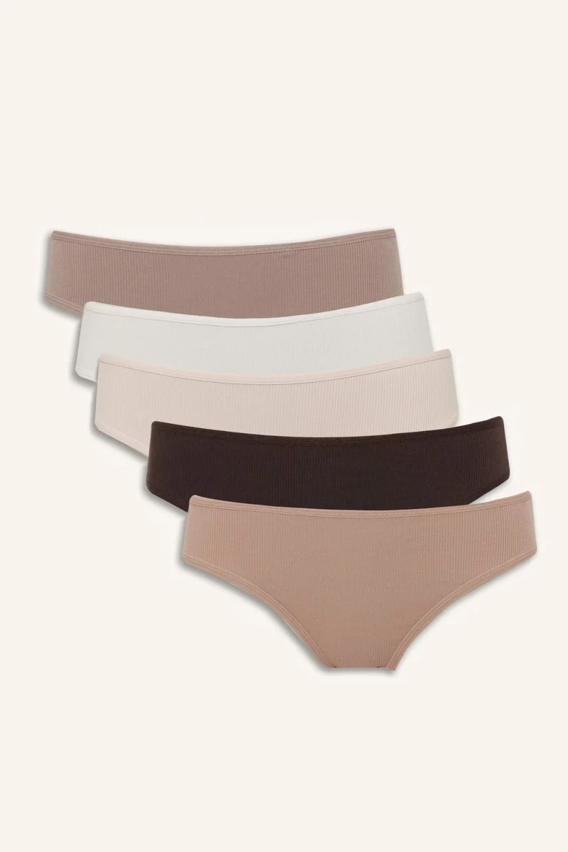DeFacto Fall in Love Ribbed 5 Piece Panties